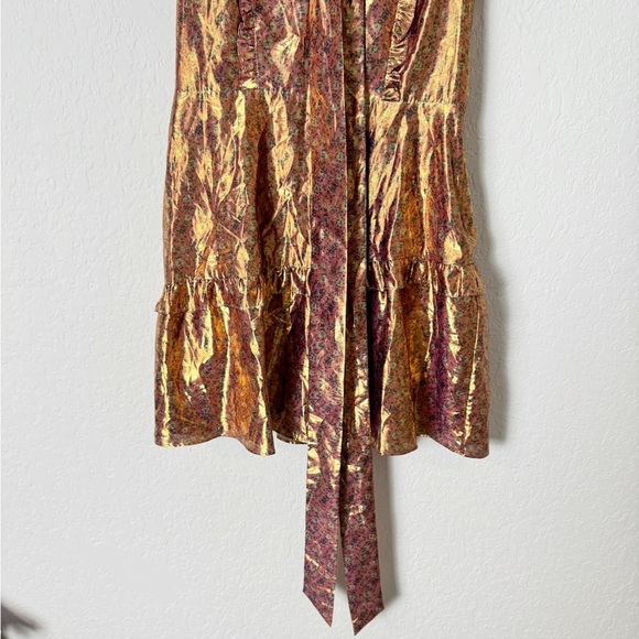 LOVESHACKFANCY Zoya Dress In Gold - Picture 3 of 9